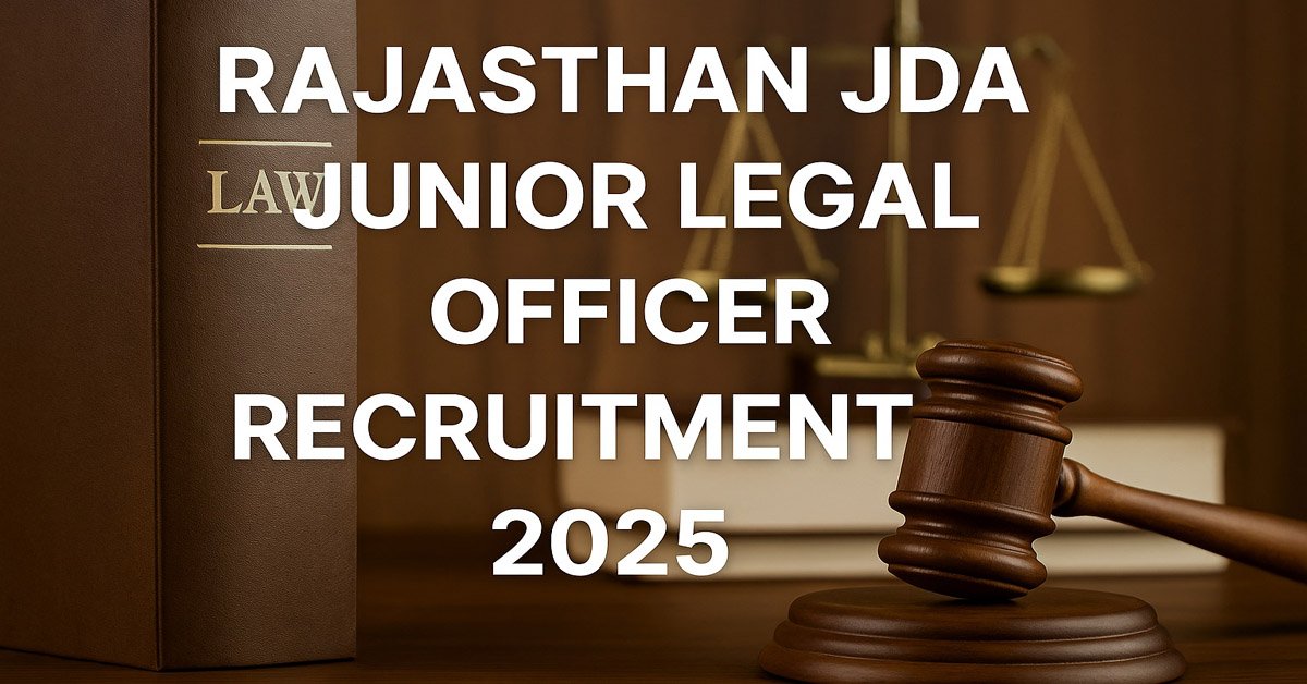 Rajasthan JDA Junior Legal Officer (JLO) Recruitment 2025 Banner